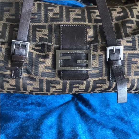 Authentic Fendi Zucca Print Bag - Picture 3 of 9